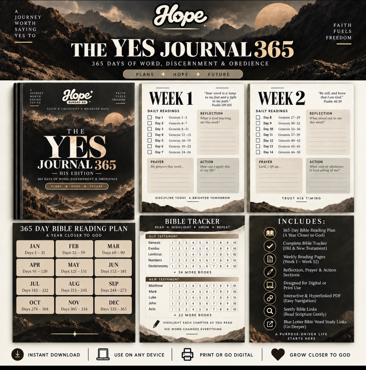 The Yes Bible Journal | Digital Download